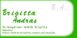brigitta andras business card